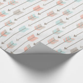 Papier Cadeau Motif tribal de flèches (Coin)
