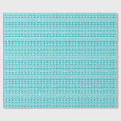 Papier Cadeau Motif tribal turquoise Grunge Aztec (Plat)