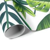 Papier Cadeau Motif tropical (Coin rond)