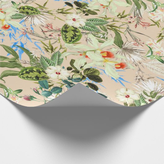 Papier Cadeau Motif tropical (Coin)