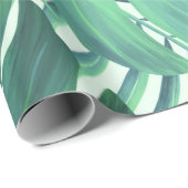 Papier Cadeau Motif tropical (Coin rond)