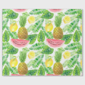 Papier Cadeau Motif tropical (Plat)