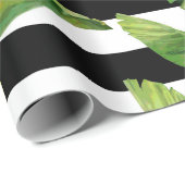 Papier Cadeau Motif tropical (Coin rond)
