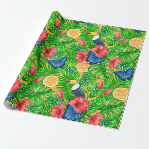 Papier Cadeau Motif tropical