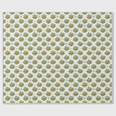 Papier Cadeau Motif tropical de paresse (Plat)