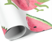 Papier Cadeau Motif tropical sans couture avec cha d'aquarelle m (Coin rond)