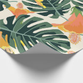 Papier Cadeau Motif tropical. Texture textile colorée. exotique (Coin)
