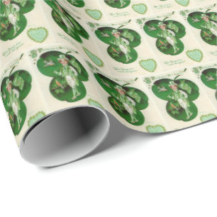 Papier Cadeau Motif tuilé Cool Vintage Irlande Saint Patrick