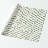 Papier Cadeau Motif tulipe rose (Déroulé)