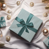 Papier Cadeau Motif turquoise et blanc