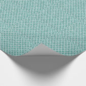 Papier Cadeau Motif Turquoise moderne (Coin)