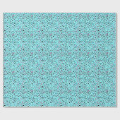 Papier Cadeau Motif Turquoise moderne Abstrait (Plat)