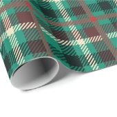 Papier Cadeau Motif Turquoise Rustique (Coin rond)