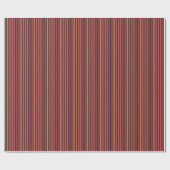Papier Cadeau Motif uni rayé marron rétro (Plat)