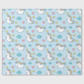 Papier Cadeau Motif Unicorn (Plat)