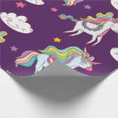 Papier Cadeau Motif Unicorn Funny Magic Horse (Coin)