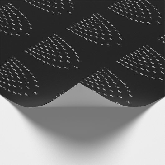 Papier Cadeau Motif unique avec logo/image téléchargée (Coin)