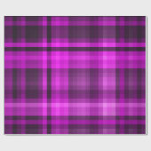 Papier Cadeau Motif unique dynamique et rose chaud et noir Madra (Plat)