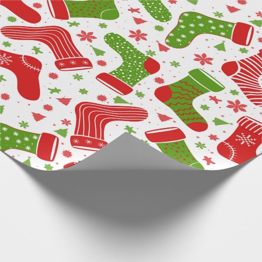 Papier Cadeau Motif vectoriel transparent avec différents Noël (Coin)