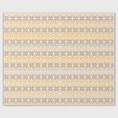 Papier Cadeau Motif vedette d'art populaire lituanien traditionn (Plat)