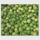 Papier Cadeau motif végétal vert de Bruxelles (Plat)