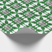 Papier Cadeau Motif vert (Coin)