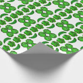 Papier Cadeau Motif vert (Coin)