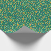 Papier Cadeau Motif vert CHANCEUX irlandais (Coin)