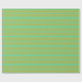 Papier Cadeau Motif vert clair et orange (Plat)