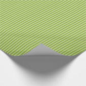 Papier Cadeau Motif vert de rayures (Coin)