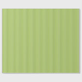 Papier Cadeau Motif vert de rayures (Plat)
