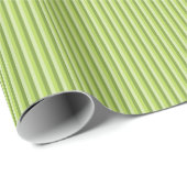 Papier Cadeau Motif vert de rayures (Coin rond)
