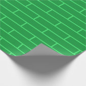 Papier Cadeau Motif vert de structure de briques (Coin)