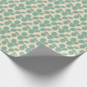 Papier Cadeau Motif vert et rose de cactus (Coin)