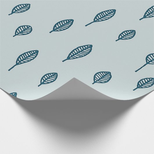 Papier Cadeau Motif vert minimaliste simple| (Coin)