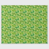 Papier Cadeau Motif vert printemps (Plat)