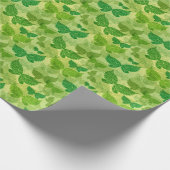 Papier Cadeau Motif vert printemps (Coin)