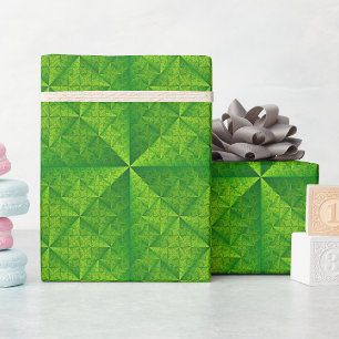 Papier Cadeau Motif vert satin