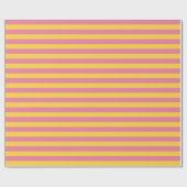 Papier Cadeau Motif vertical vibrant rose et jaune (Plat)