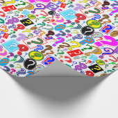 Papier Cadeau Motif vibrant d'amusement des points (Coin)