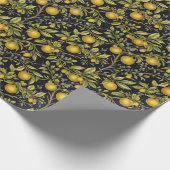 Papier Cadeau motif vintage au citron (Coin)