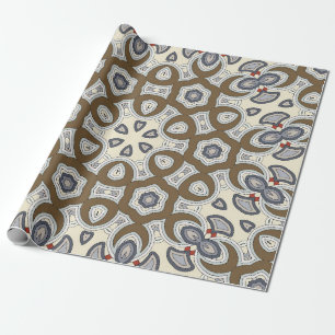 Papier Cadeau Motif vintage circulaire sans couture. Décor color