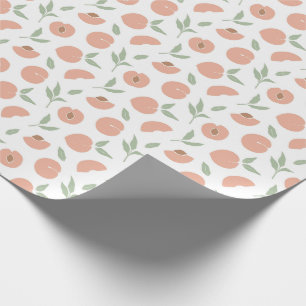 Papier Cadeau Motif vintage Coral Peach