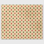 Papier Cadeau Motif vintage Diamond Noël (Plat)