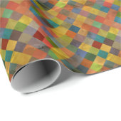 Papier Cadeau motif vintage. Géométrique. (Coin rond)