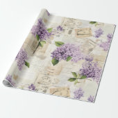 Papier Cadeau Motif vintage Lilac (Déroulé)