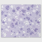Papier Cadeau Motif violet abstrait minimal (Plat)