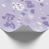 Papier Cadeau Motif violet abstrait minimal (Coin)