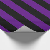 Papier Cadeau Motif violet noir X L rayures (Coin)