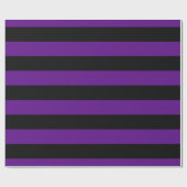 Papier Cadeau Motif violet noir X L rayures (Plat)